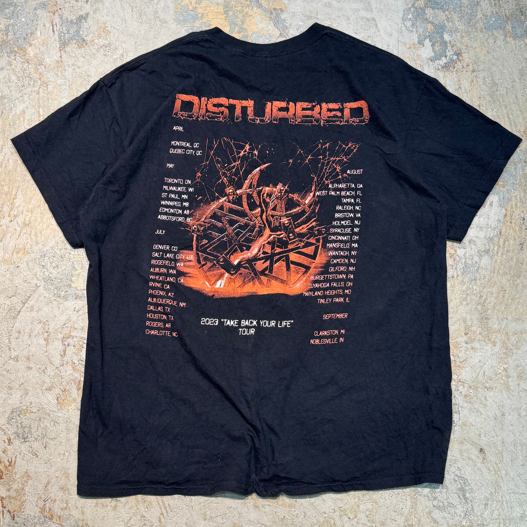 古着 DISTURBED/ ディスターブド/ アーティストTシャツ/サイズXL
