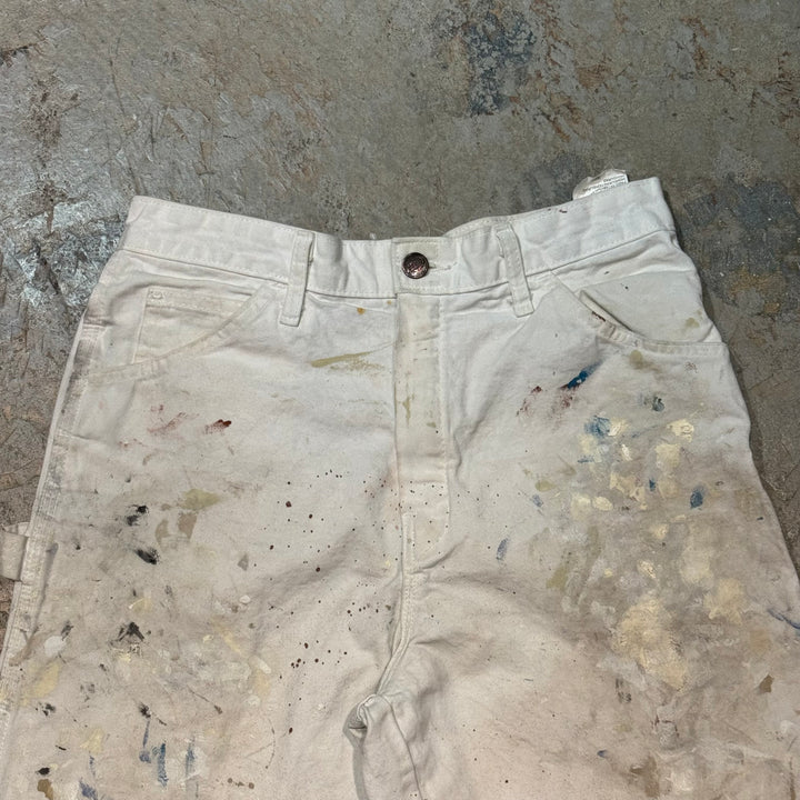 古着 Dickies×SHERWIN WILLIAMS/ディッキーズ× シャーウィン・ウィリアムズ/ ペインターパンツ / 企業ロゴ/ 実寸サイズ30×30