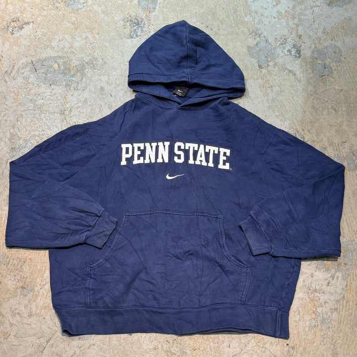 古着 NIKE/ ナイキ/スウォッシュ/カレッジロゴ/プルオーバーパーカー/ サイズXL