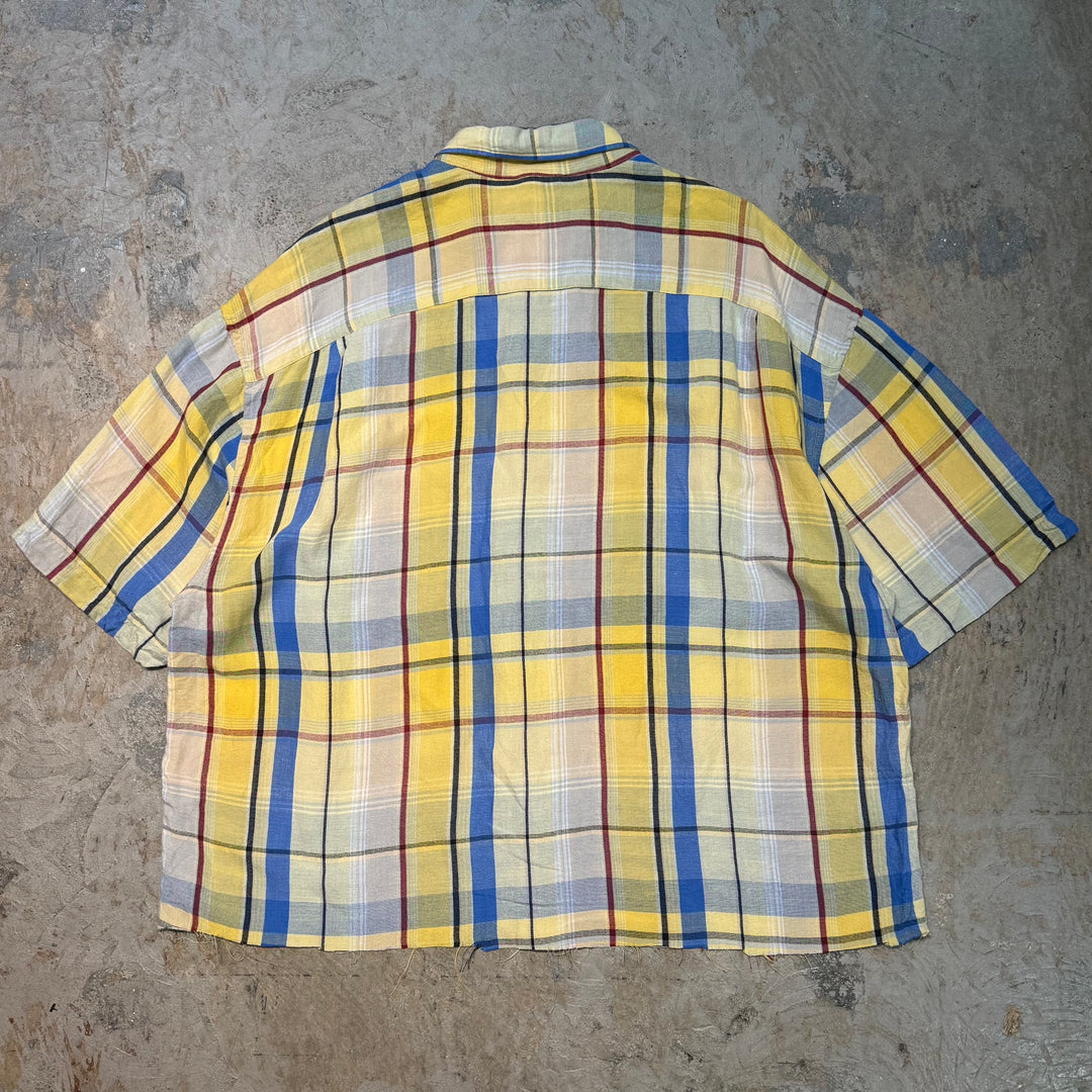 Used clothing nautica/ Nautica/ Short sleeve shirt/ Remake/ Remake/ Checkered pattern/ Size XL