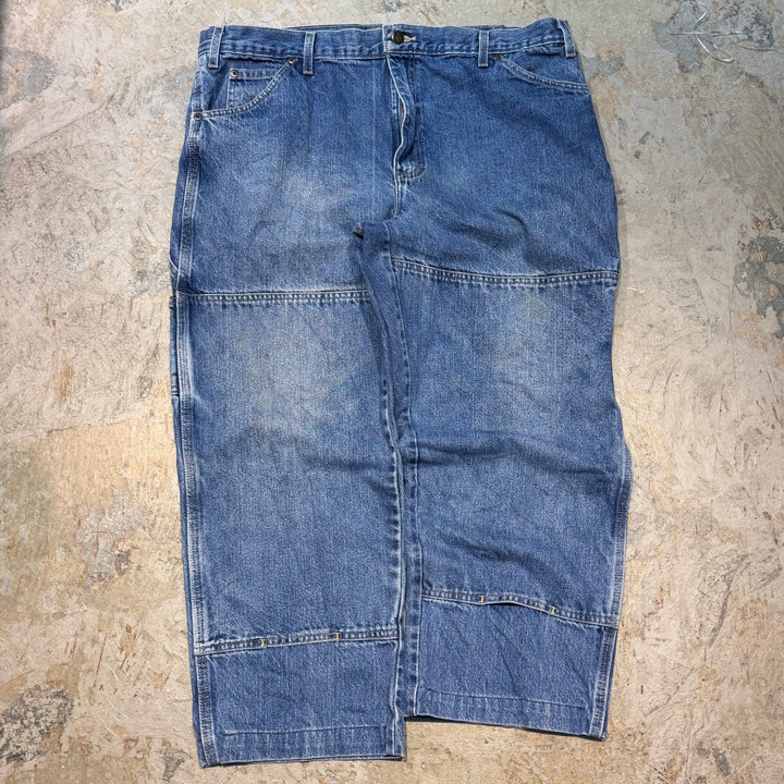 古着 Dickies/ ディッキーズ/ ダブルニー/ デニムペインターパンツ / 実寸サイズ36×25