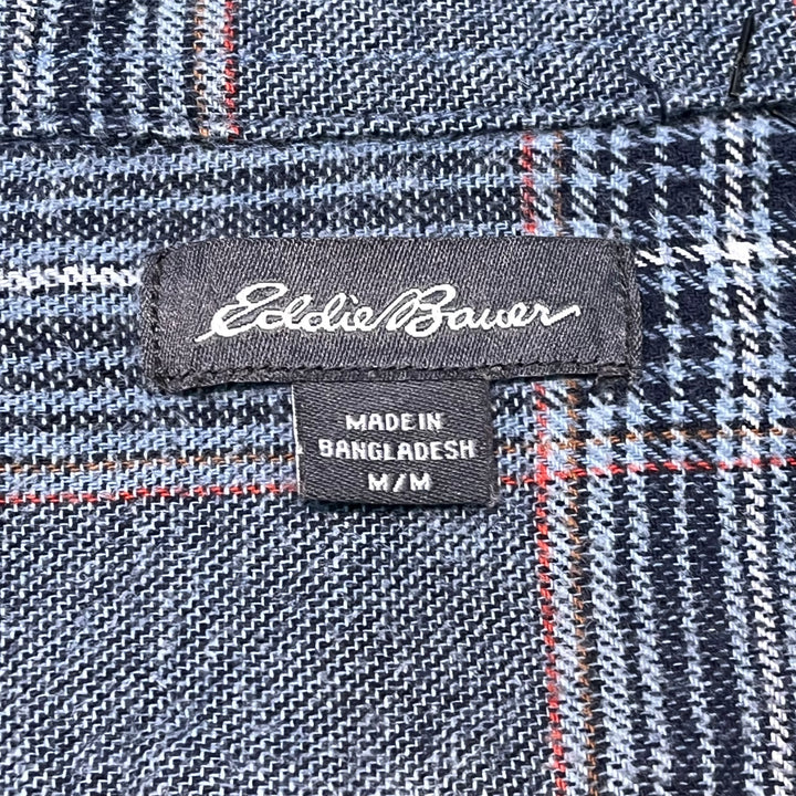 古着 Eddie Bauer/ エディー･バウアー/ コットンネルシャツ/ チェック柄/ リメイク/ サイズM