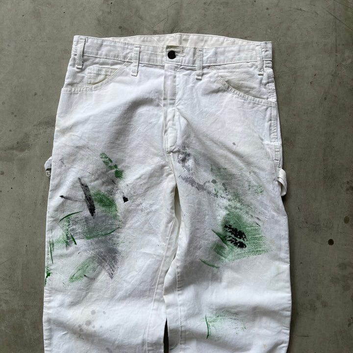 古着 Dickies×SHERWIN WILLIAMS/ディッキーズ× シャーウィン・ウィリアムズ/ ペインターパンツ / 企業ロゴ/ 実寸サイズ31×32