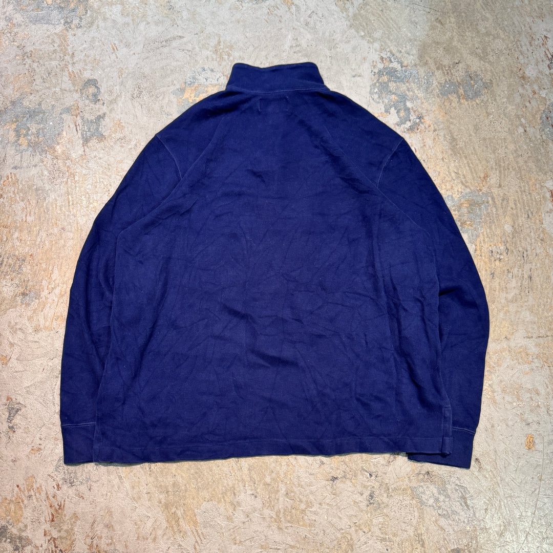 古着 POLO by Ralph Lauren/ ポロ バイ ラルフローレン/ ハーフジップニットセーター/ サイズL