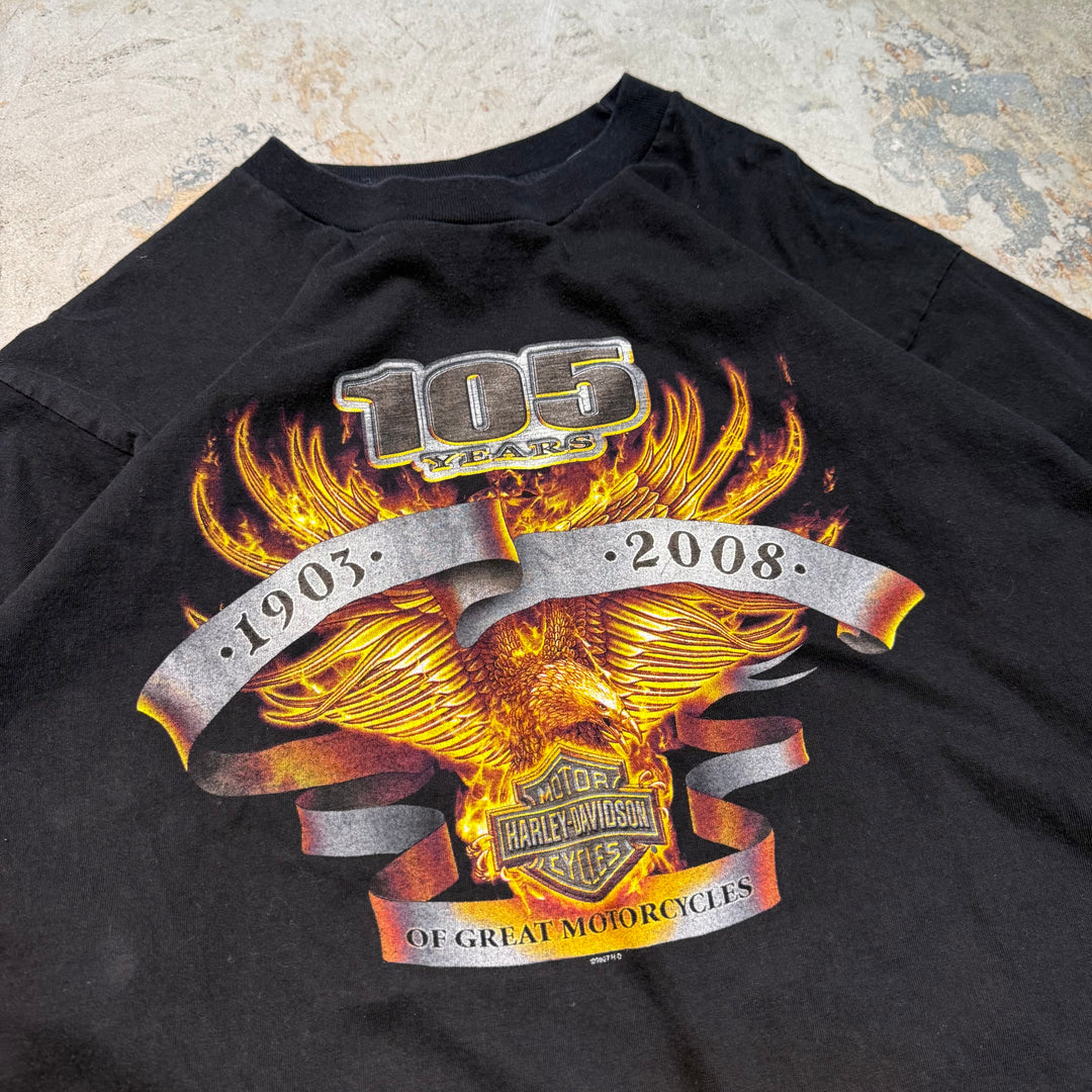 古着 USA製 Harley-Davidson/ハーレーダビッドソン/ プリントTシャツ/ サイズXL