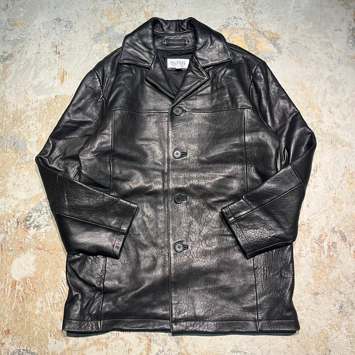 #3322 古着 WILSONS/Leather Jacket/フロントボタンレザージャケット/サイズM