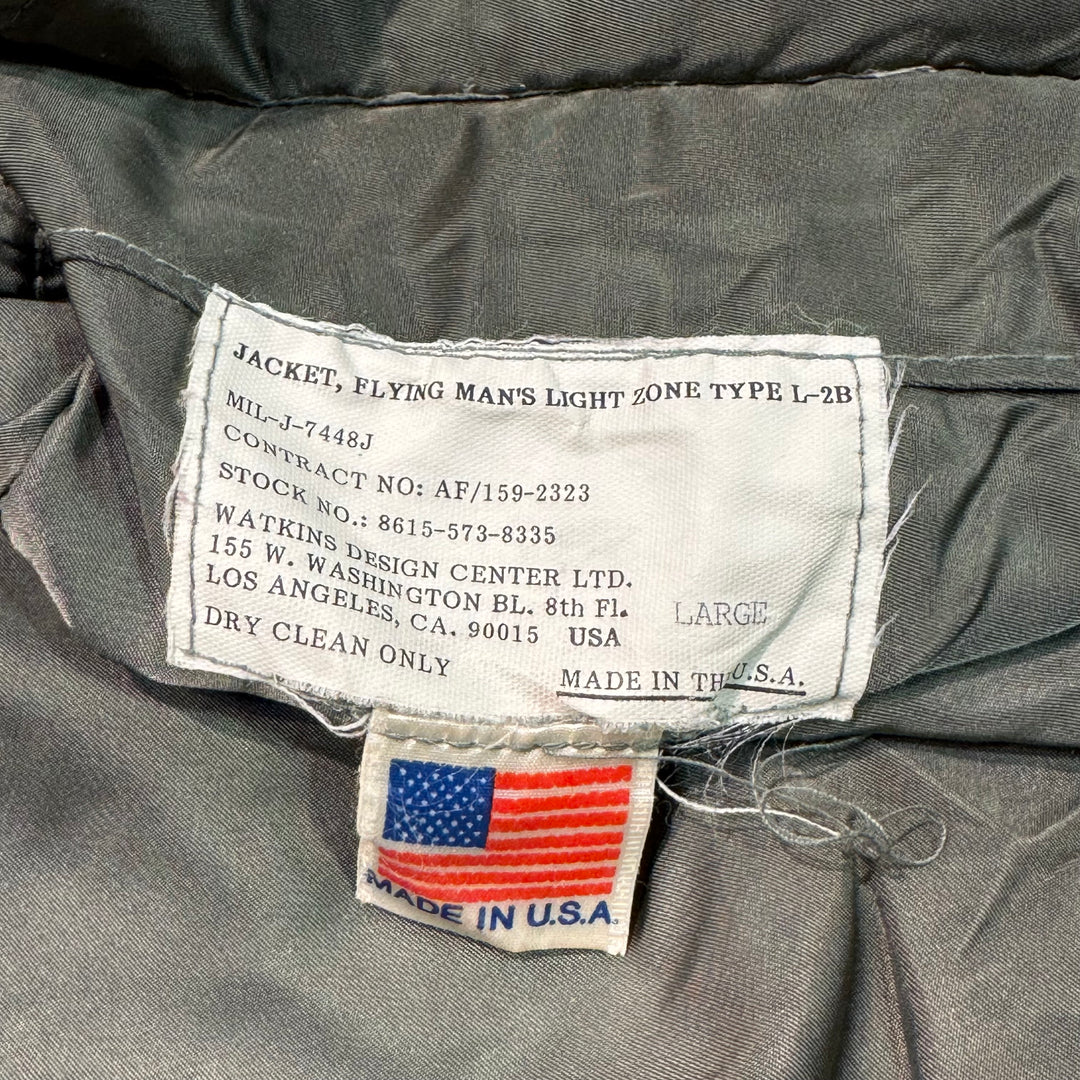 古着 USA製 80's~90's WATKINS DESIGN CENTER LTD. /米空軍/MIL-J-7448J/フライトジャケット /MA-1/サイズL