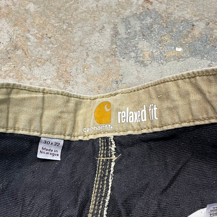 #4507 古着 Carhartt/カーハート/ Duck Painter Pants/ダック地 ペインターパンツ /103342-253/サイズ30×32