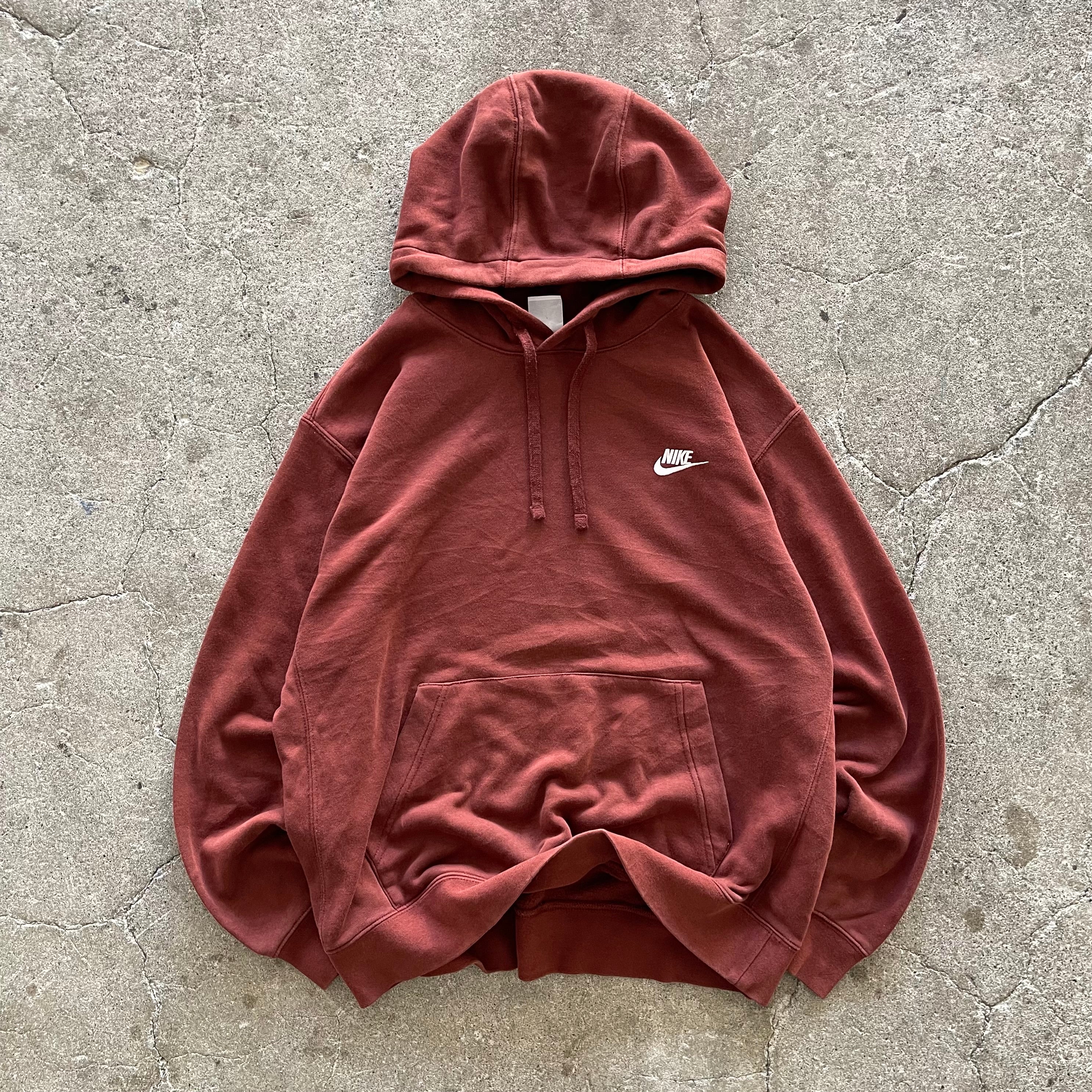 古着 NIKE/ナイキ/プルオーバー パーカー/スウォッシュ/ワンポイント