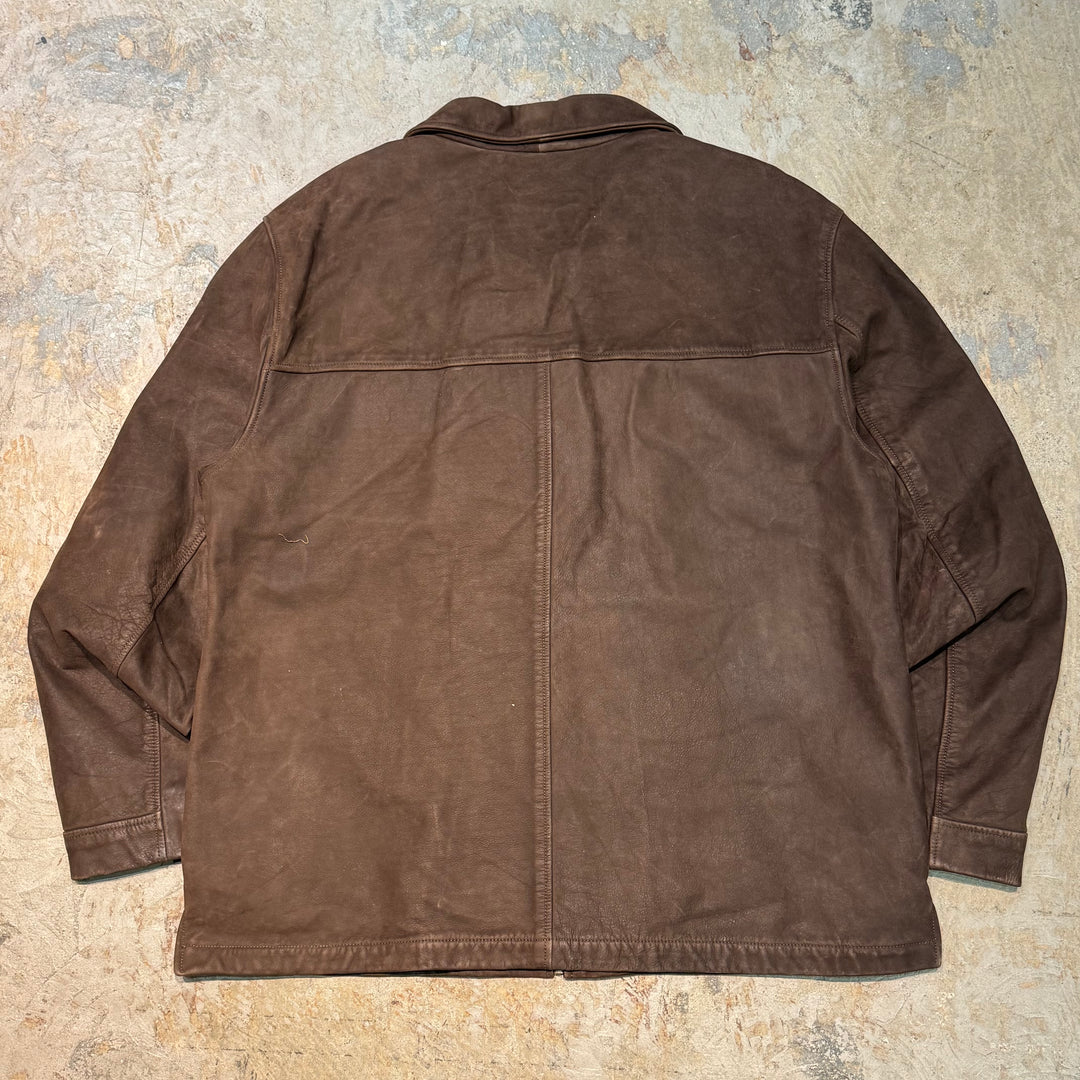 古着 90's~ GAP/ ギャップ/ 本革ジップアップレザージャケット / サイズXL