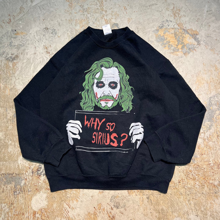 #3898 古着/GILDAN/ギルダン/Crew Neck Sweat Shirt/クルーネックスウェット/JOKER/ジョーカー/WHY SO SIRIUS?/サイズL