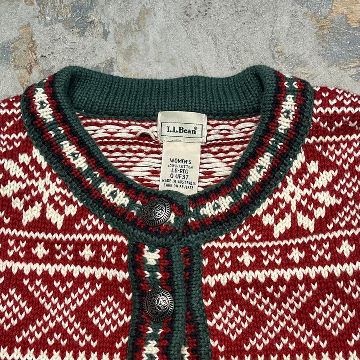 #3398 L.L.Bean/エルエルビーン/Henry neck knit/ヘンリーネックニット/サイズWomens L