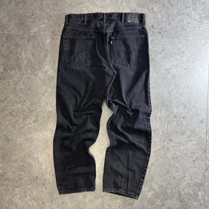 古着 Levi's/ リーバイス/ ブラックデニムパンツ/ 550/ 実寸サイズ37×31