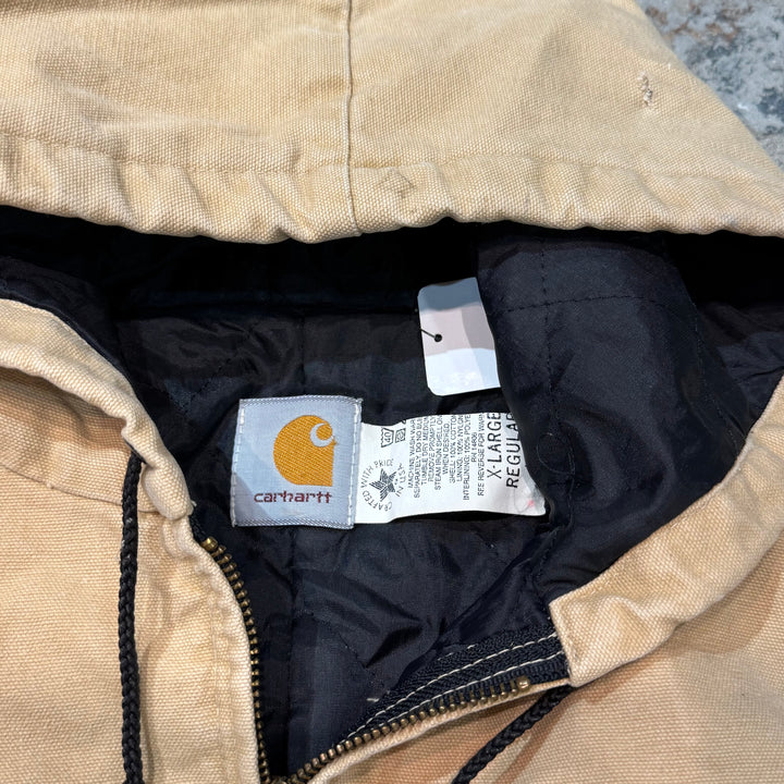 Used clothing Made in USA 80's~ Carhartt/ Carhartt/ Active jacket/ Duck fabric/ Quilted lining/ Size XL