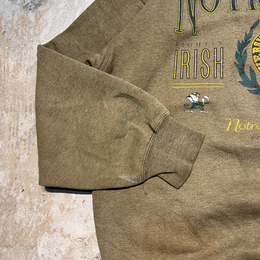 #3822 古着 Unknow/Crew Neck Sweat Shirts/クルーネックスウェット/NOTREDAME/サイズXL