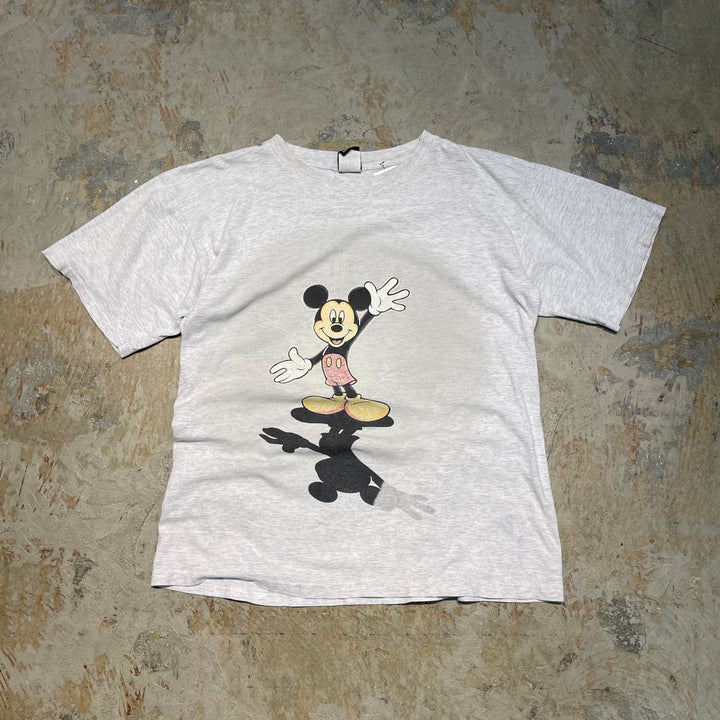 #4583 古着 MICKEY UNLIMITED/short sleeve print t-shirt Tee/半袖プリントTシャツ/シングルステッチ/ミッキープリント/サイズXL相当