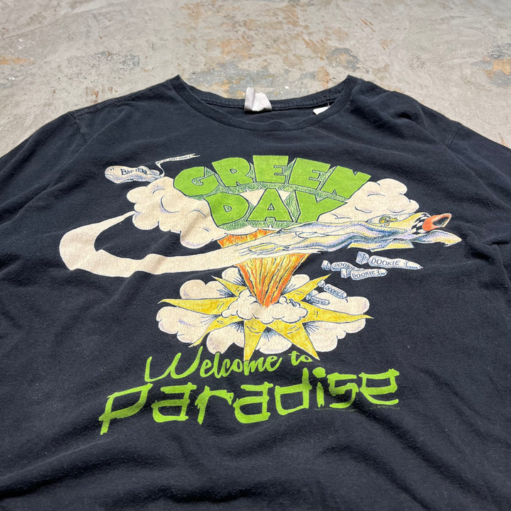 古着 Green Day/グリーン・デイ “welcome to paradis"/プリントTシャツ/サイズM