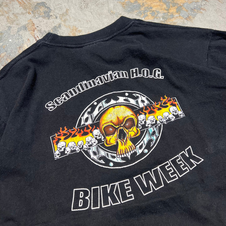 古着 Harley-Davidson  /ハーレー ダビッドソン / scandinavian h.o.g. bike week / プリントTシャツ / サイズM相当