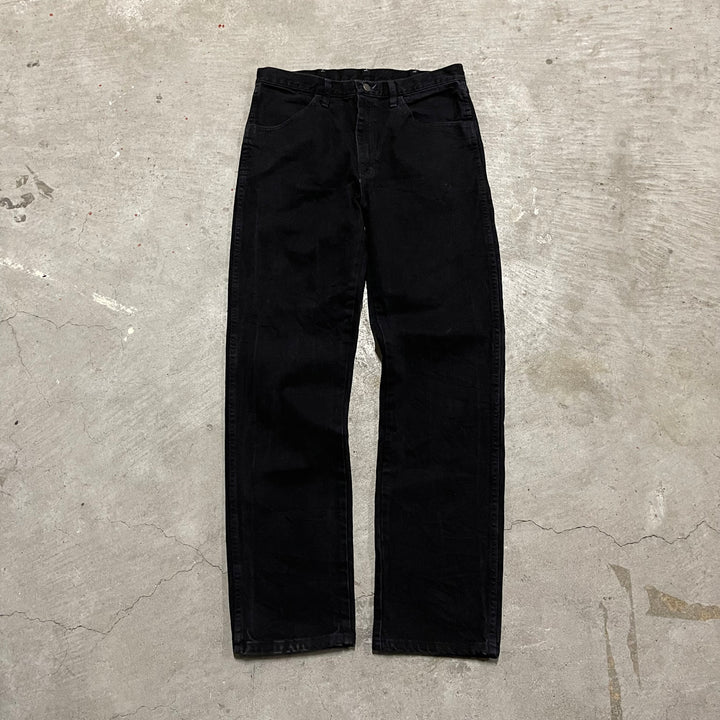 #4258 古着 RUSTLER/ラスラー/Black Denim Pants/ブラックデニムパンツ/サイズ34×34