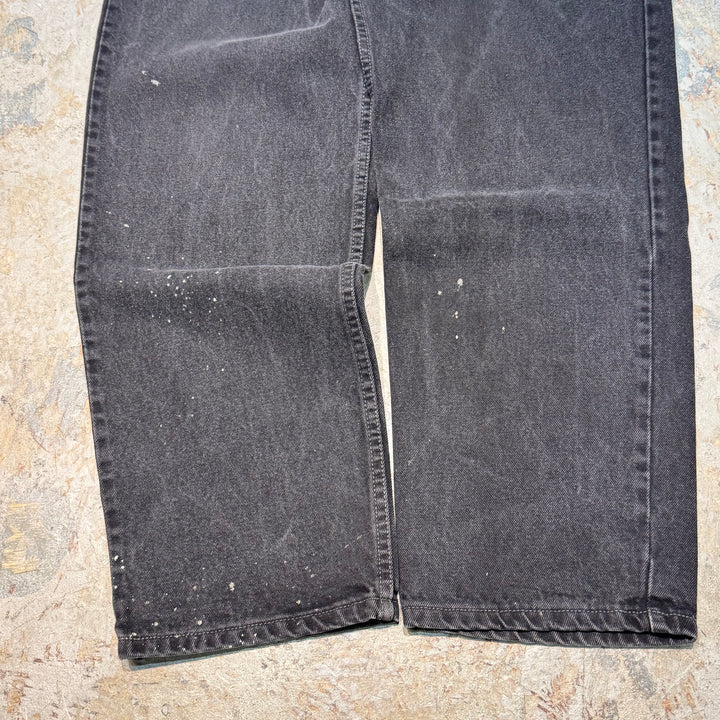 復古加拿大99的Levi/Levi/Black牛仔褲/550/實際尺寸33 x 28