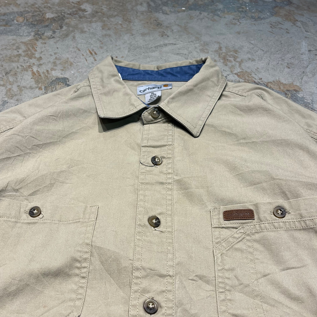 #4362 古着 Carhartt/カーハート/Short Sleeve Shirt/半袖シャツ/無地/サイズXL