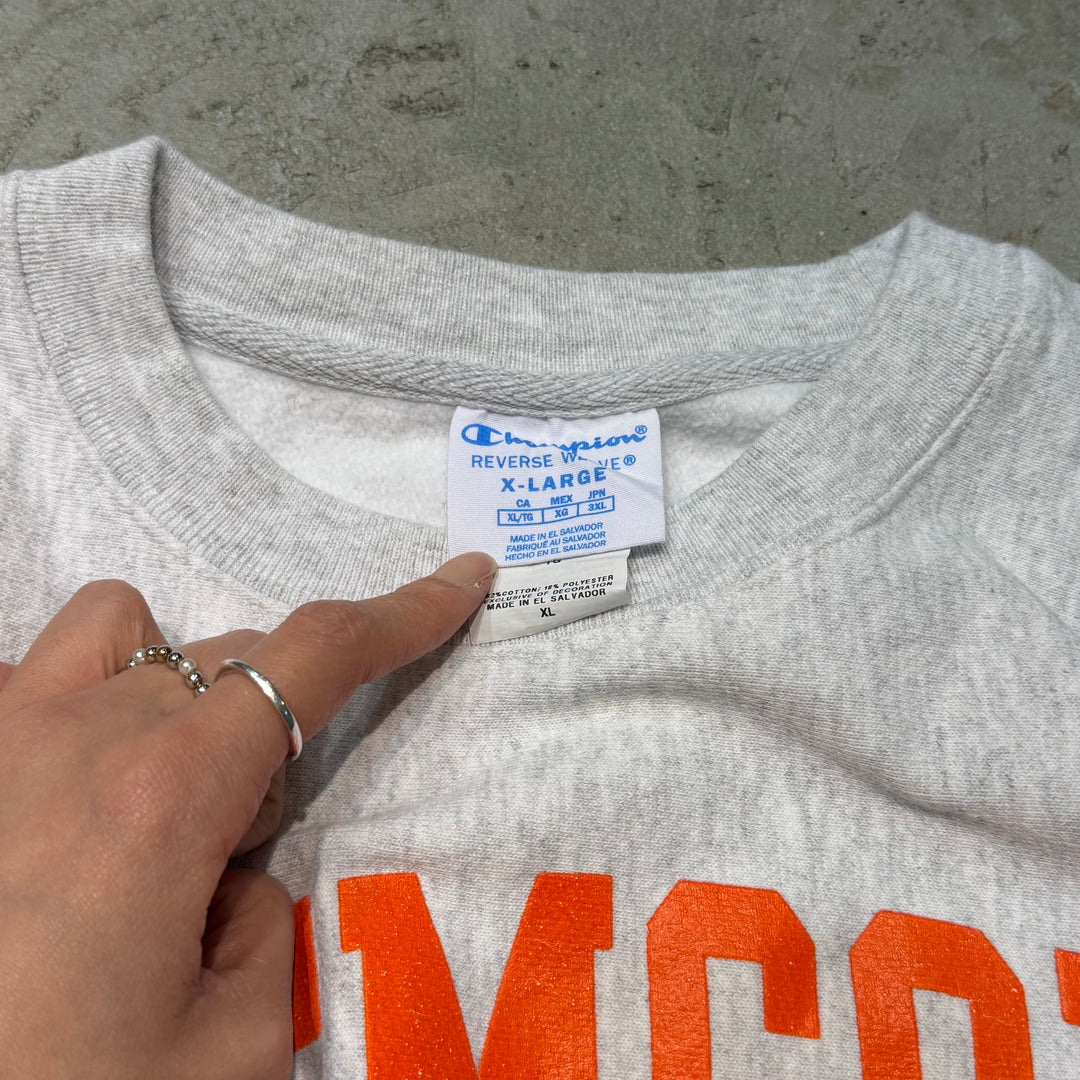古着 Champion/ チャンピオン/リバースウィーブ/ クルーネックスウェット/ サイズXL