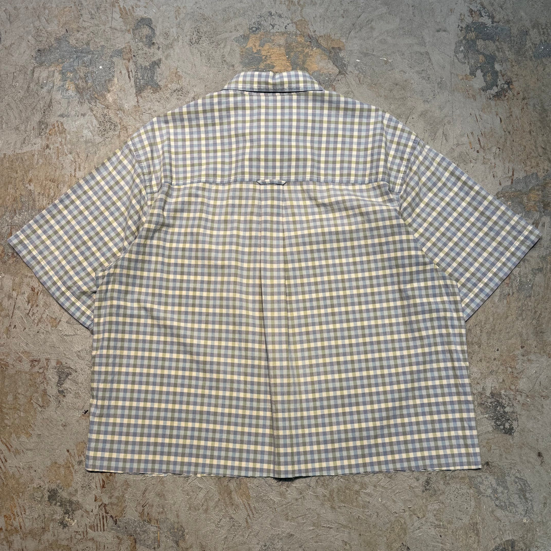 古着 CHAPS RALPH LAUREN/ チャップス ラルフ ローレン/  ボタンダウン半袖シャツ/ リメイク/ チェック柄/ サイズL