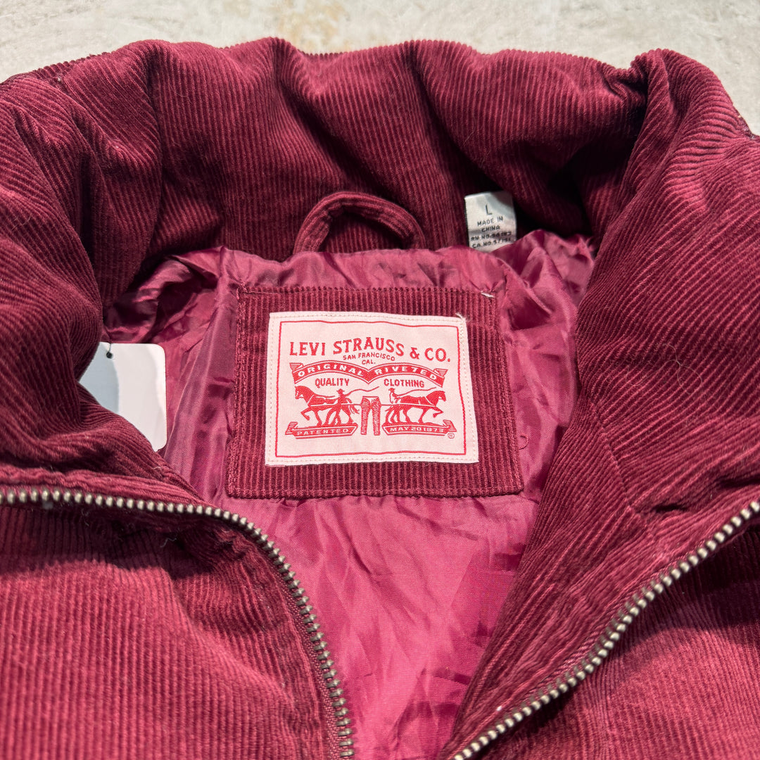 古着 Levi's/リーバイス/ダウンジャケット/コーデュロイ/中綿/ サイズL