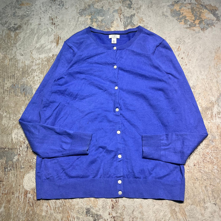 #3387 L.L.Bean/エルエルビーン/CottonknitCardigan/コットンニットカーディガン/サイズXL