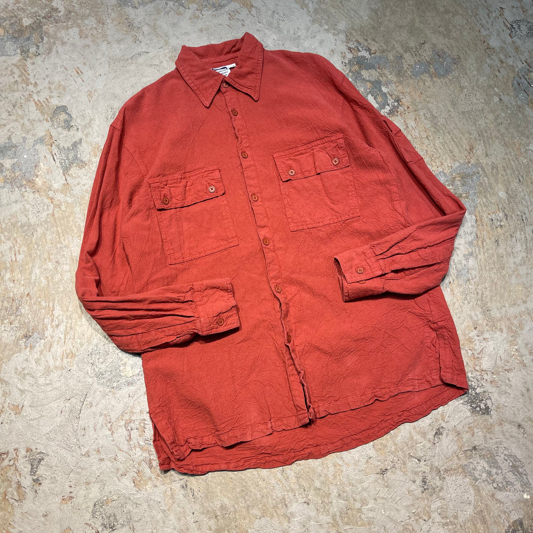 #4425 古着 Tilley Cotton/Long Sleeve Shirt/長袖シャツ/サイズS