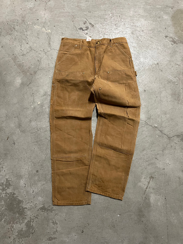 #MA05 古着 98's Carhartt/カーハート/ Duck Painter Pants/ダック地 ペインターパンツ/ワークパンツ/実寸サイズ36/32