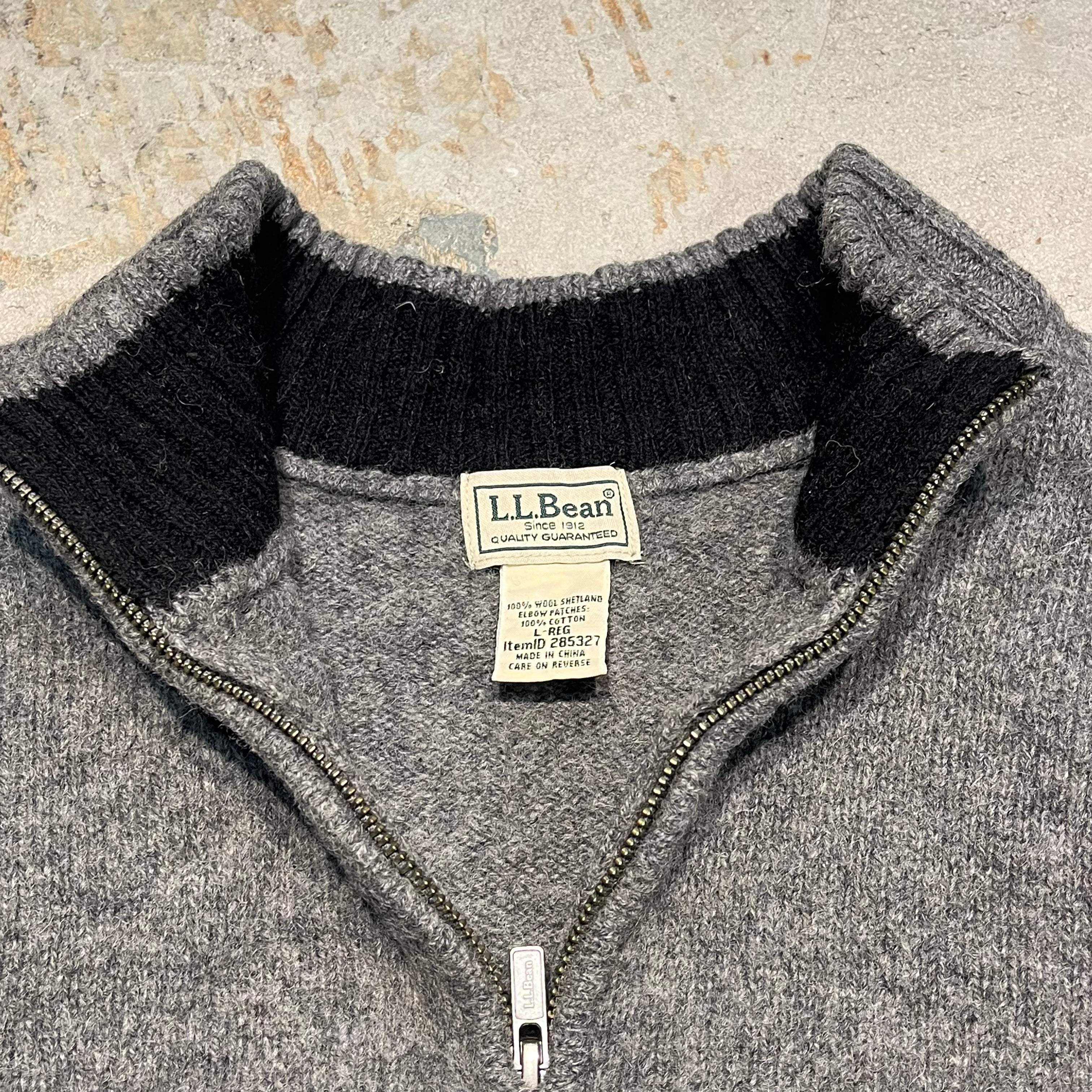 LLビーン ハーフジップ ニット L 3384 L.L.Bean/エルエルビーン/Half zip knit/ハーフジップ