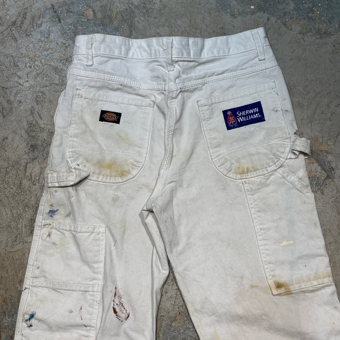 古着 Dickies×SHERWIN WILLIAMS/ディッキーズ× シャーウィン・ウィリアムズ/ ペインターパンツ / 企業ロゴ/ 実寸サイズ30×30