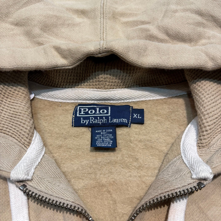 古着 POLO by Ralph Lauren/ ポロラルフローレン/ジップアップパーカー/ダブルフェイス/サイズXL