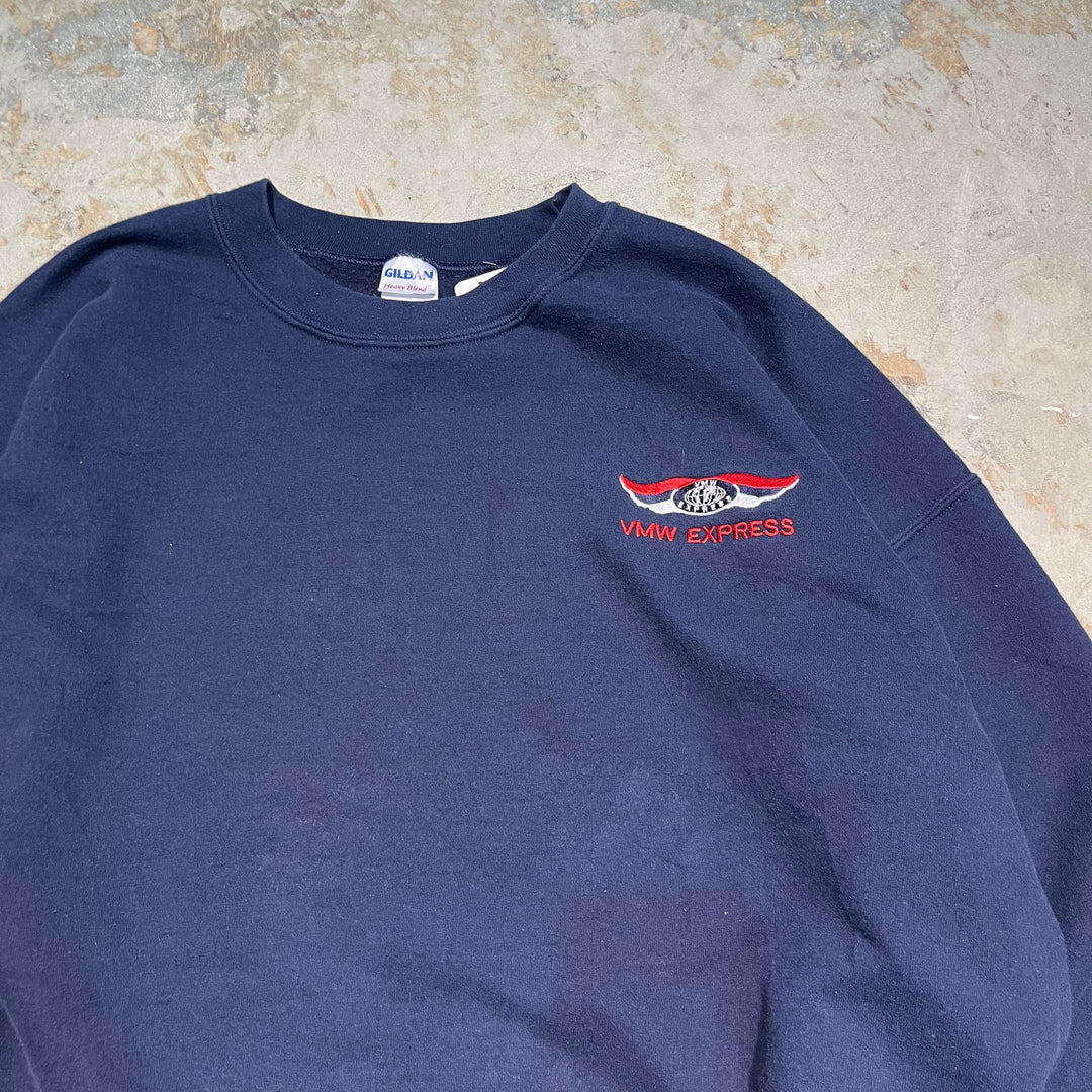 #2072 古着 GILDAN/ギルダン/Crewneck Sweat/クルーネックスウェット/企業系/刺繍ロゴ/サイズ2XL