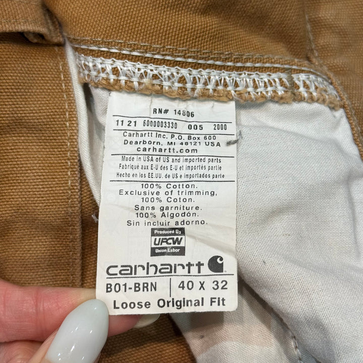 二手服裝carhartt/雙膝蓋畫家褲子/實際尺寸37 x 31