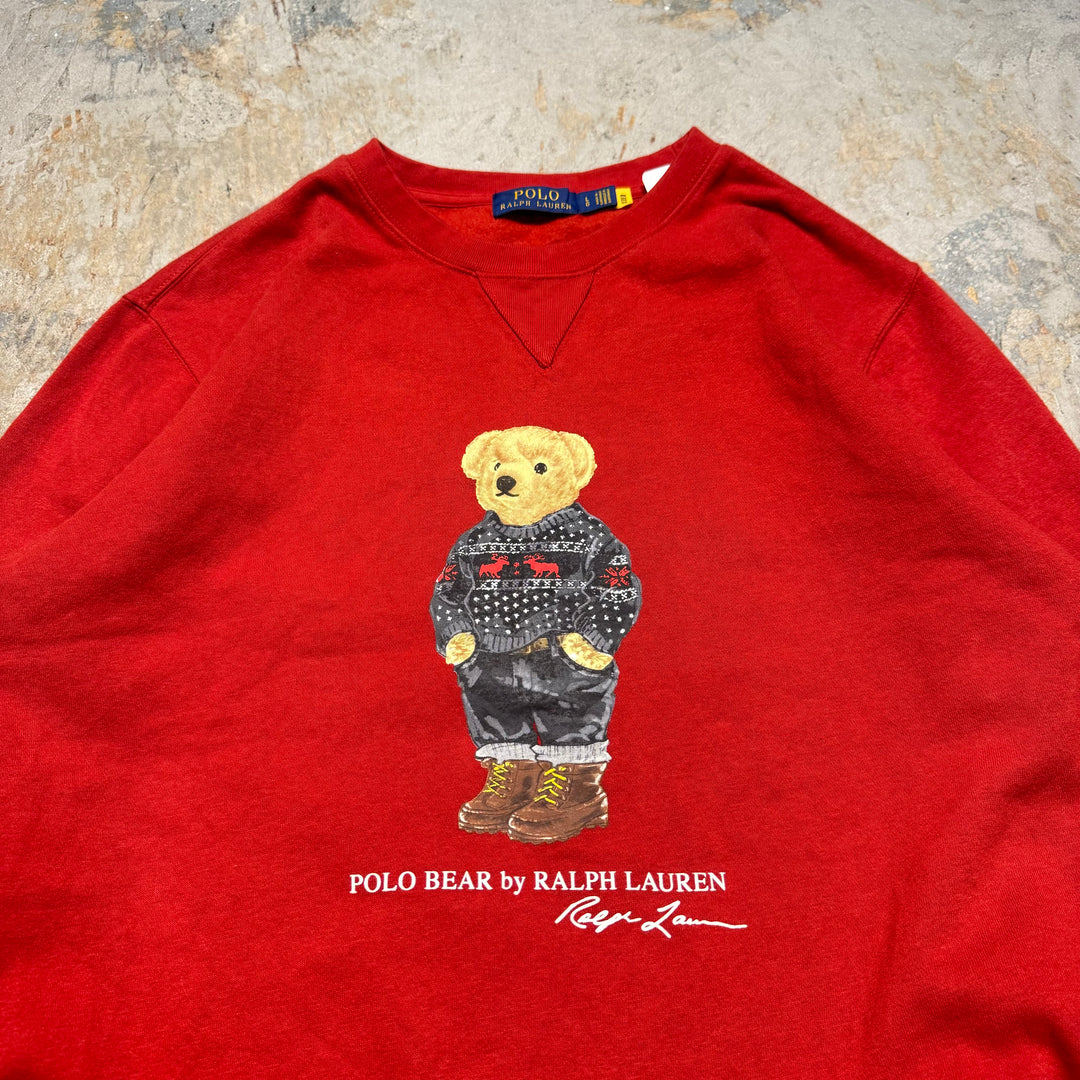 古着 POLObyRalph Lauren/ ポロバイラルフローレン/ クルーネックスウェット/ サイズL