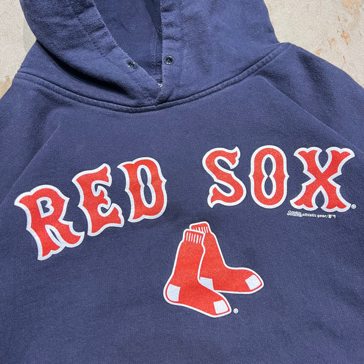 #1951 古着 STITCHES/スティッチズ/Pull Over Hoody / プルオーバーパーカー/RED SOX/球団ロゴ/サイズXL