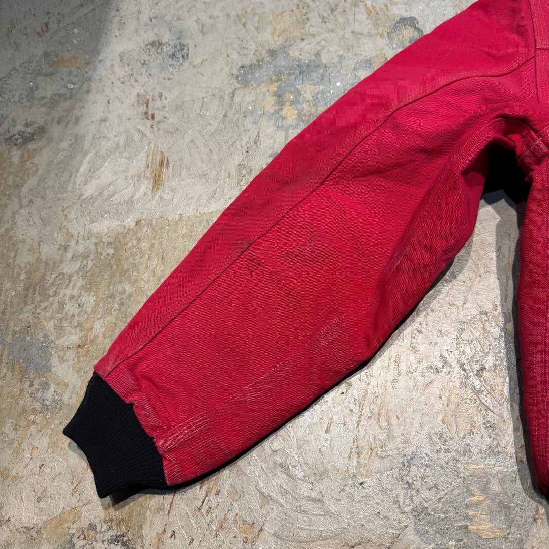 旧衣服Carhartt/汽车心/圣达菲夹克/鸭面料/衬里绗缝/企业标志/衣领灯芯绒/尺寸XL