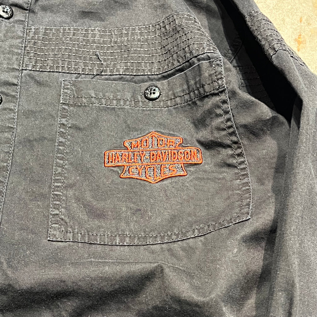 #4315 Harley-Davidson ハーレーダビッドソン L/S Work Shirts/ワークシャツ/サイズM