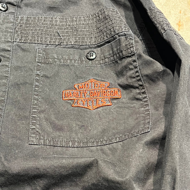 #4315 Harley-Davidson ハーレーダビッドソン L/S Work Shirts/ワークシャツ/サイズM