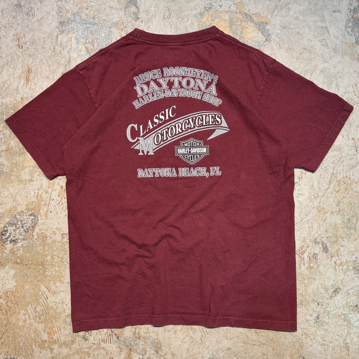 古着 USA製 Harley-Davidson/ハーレーダビッドソン/ プリントTシャツ/ サイズXL