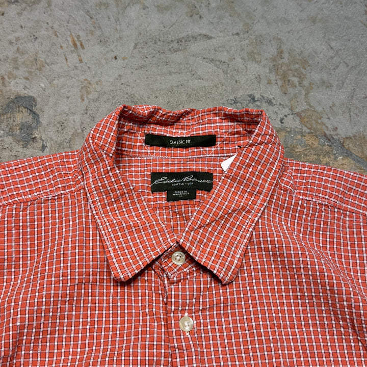 古着 Eddie Bauer/エディー･バウアー/ 半袖シャツ/ チェック柄/ サイズXL
