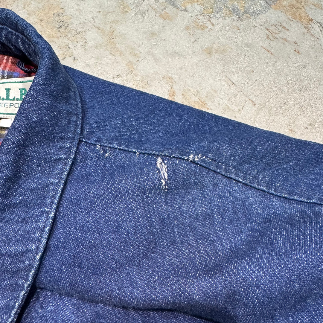 古着 USA製 80's L.L.BEAN/エルエルビーン/ジップアップデニム 古着 USA製 80's L.L.BEAN/エルエルビーン/ジップアップデニム
