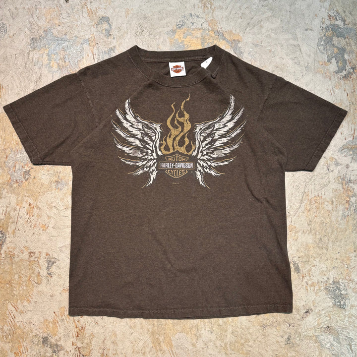 古着 USA製 Harley-Davidson/ ハーレーダビッドソン/ プリントTシャツ/ サイズL