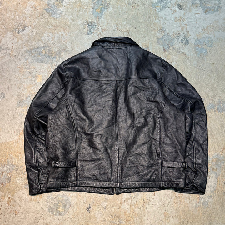 古着 WILSONS LEATHER/ ウィルソンズレザー/ M.JULIAN/ ジップアップレザージャケット/サイズL