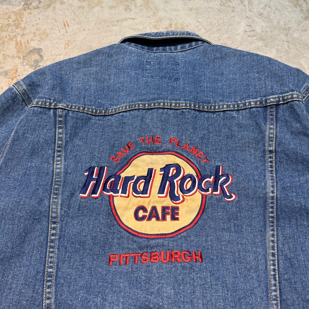 古着 HARD ROCK CAFE/ ハードロックカフェ/ デニムジャケット/Gジャン/サイズM