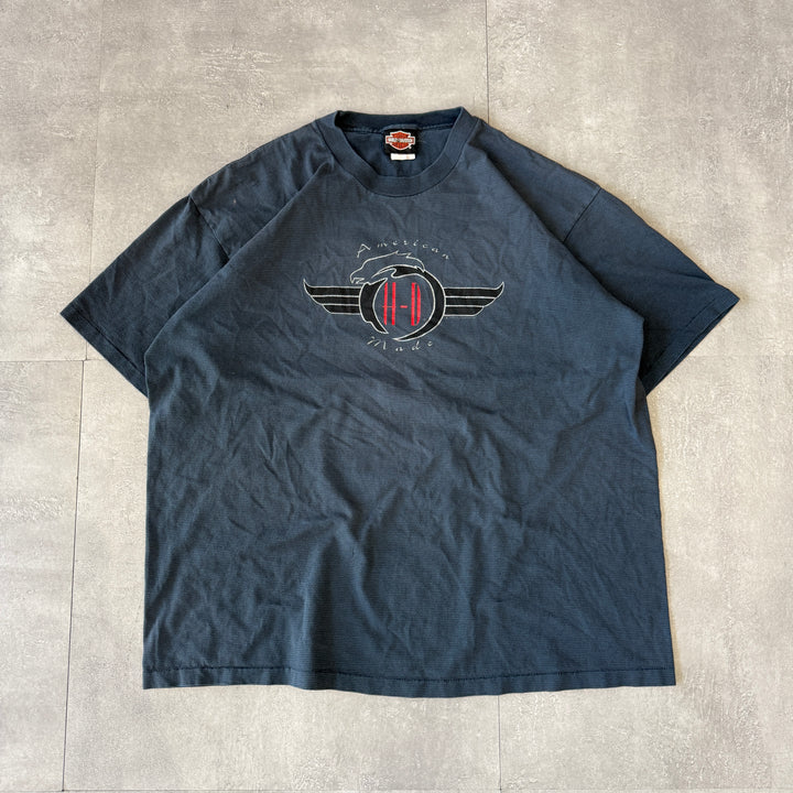 古着 USA製 93's Harley-Davidson ハーレーダビッドソン プリントTシャツ サイズXL