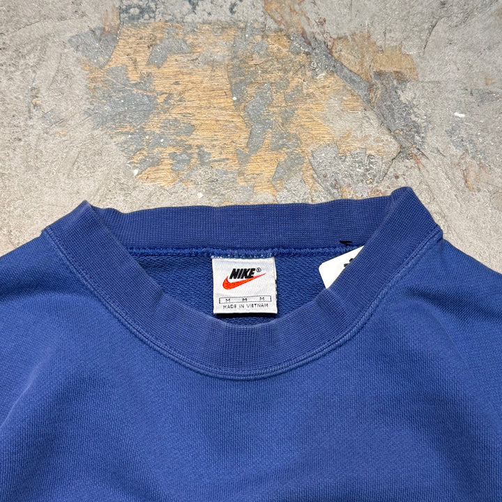 古着 90's~00's NIKE/ ナイキ/ クルーネックスウェット/ ワンポイント刺繍/ サイズL