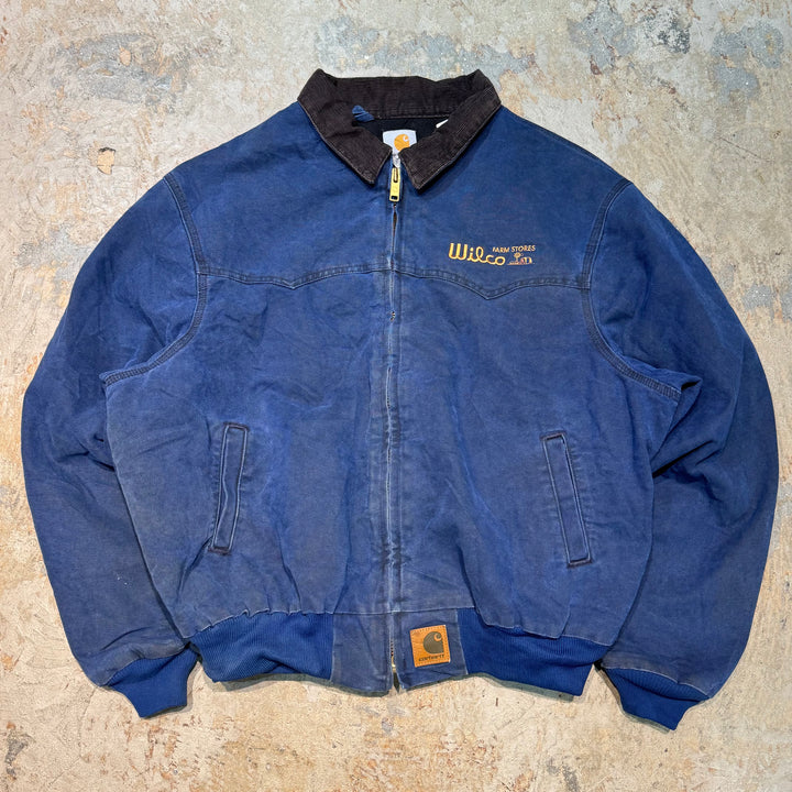 古着 90's~ Carhartt/ カーハート/ サンタフェジャケット/ ダック地/ 裏地キルティング/ 襟コーデュロイ/ サイズ2XL